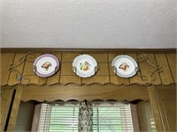 3 Decorativefruit Plates With Hanger