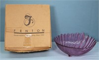 Fenton Glass Shell Fruit Bowl w/ Box