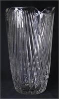 10.5" Pierre Cardin Cut Crystal Heavy Vase