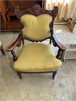 Vintage Mahogany Parlor Chair