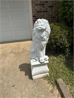 Large 2pc Lion Statue