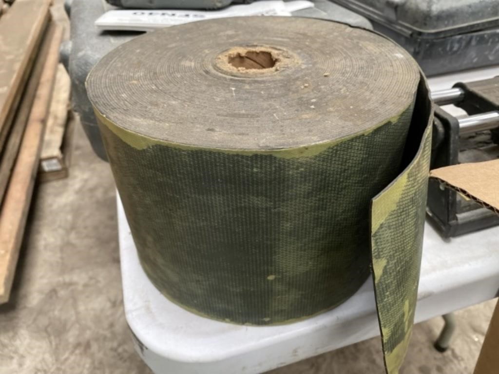 Partial Roll of Rubber Roofing Seam