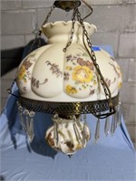 Vintage Hand Painted Hanging Light