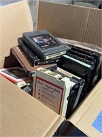 Box Of Assorted 8 Track Tapes