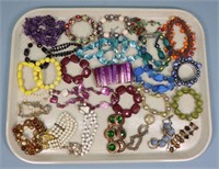 (31) Costume Jewelry Bracelets