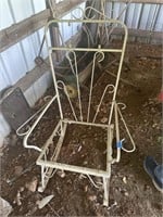 Vintage Metal Rocking Chair