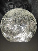 vintage crystal round bowl Crystal Clear