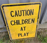 Caution children at play sign 18"24"