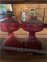 Antique  oil lamps