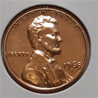 PROOF LINCOLN CENT-1968-S