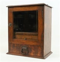 Pipe Smoker's Hanging Cabinet  C. 1900