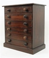 C.1890  Specimen Cabinet with Six Drawers