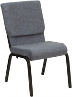 18.5'W HERCULES Chair  Gray/Gold  Set of 4
