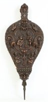 19th C. Black Forest Carved Bellows w/ Putti