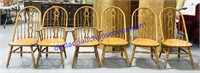 Lot of (6) Oak Dining Chairs - 42”