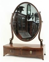 Hepplewhite Dressing Table Mirror w/ 2 Drawers