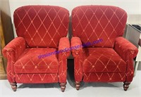 Pair of Matching Padded Sitting Chairs