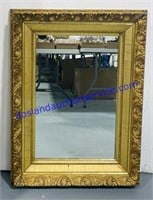 Ornately Framed Gold Mirror (36 x 27) - Heavy!