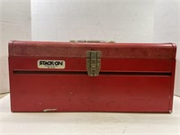 snap-on portable toolbox with assorted tools