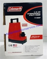 Coleman 1/6 HP Submersible Utility Pump