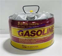 2.5 Gallon KP Industries Metal Gasoline Can