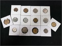 (14) WORLD FOREIGN COINS