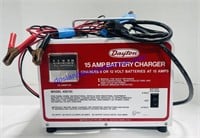 Dayton 15 Amp Battery Charger