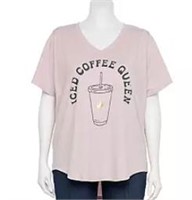 MIGHTY FINE 2X ICED COFFEE QUEEN T SHIRT