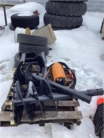 New Wolverine Heavy Duty Skid Steer Auger W/ Two