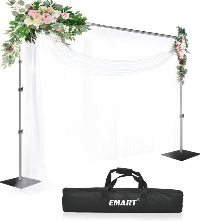 EMART Backdrop Stand Heavy Duty 10x10Ft Double