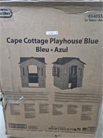 Cape Cottage Playhouse in Blue
