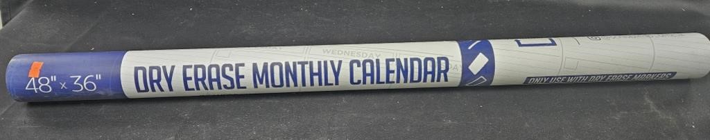 Dry Erase monthly calendar. 48" x 36"
