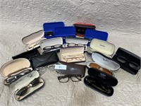 lot of 18 prescription glasses name brand frames