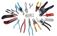 clean lot of pliers,cutters,snips
