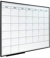 Lockways Dry Erase Calendar Whiteboard, Framed