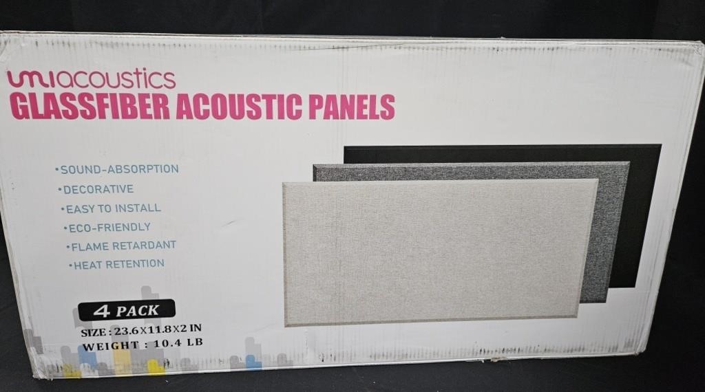 Glassfiber Acoustic Panels. Set of 4