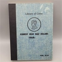 VTG LIBRARY OF COINS KENNEDY HALF DOLLAR ALBUM