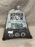 lot of 4 bags of mocha color rubber mulch