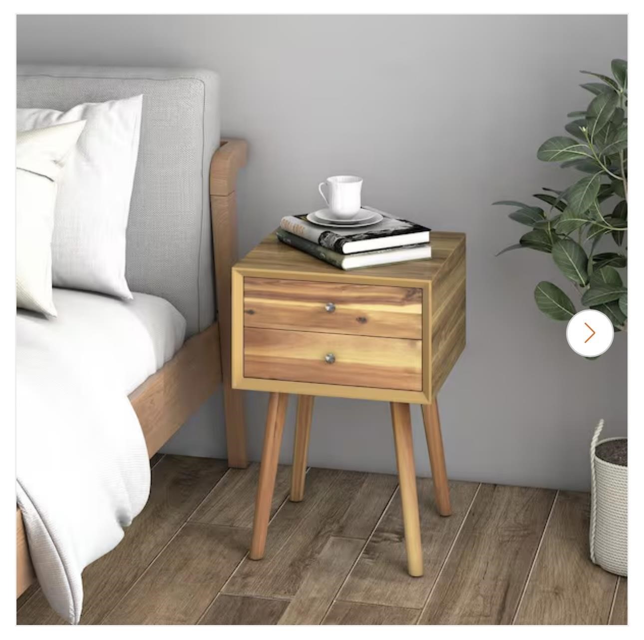 two drawer nightstand / sofa end table