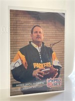 Mike Holmgren Autographed Football Card