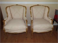 Pair of Century Chair Co. Upholstered Chairs
