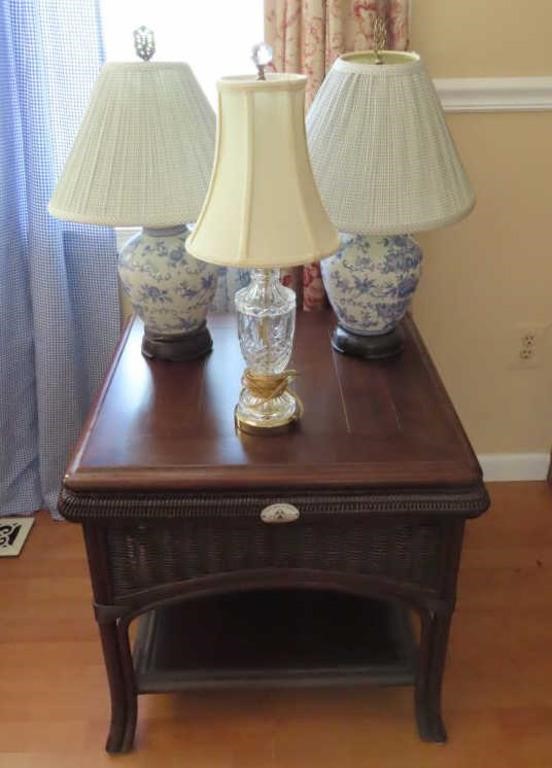 End Table + Lamps