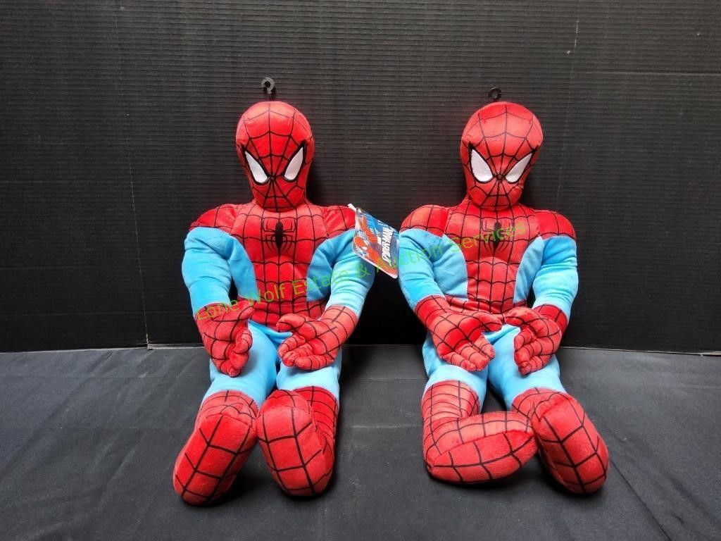 (2) Marvel 24" Spider-Man Plush Figures