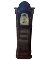 CHARLES SLIGH GRANDFATHER CLOCK WITH WEIGHTS AND