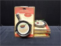 (4) Cast Iron Skillets by Candle Warmers