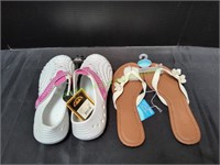 Women's Flip-Flop & Doggers Sandals, Size 9-10