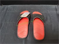 Men's Okabashi Drift Black Slide Sandals, Sz Large