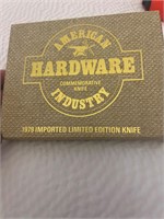 “The Hardware Industry “ commemorative Knife