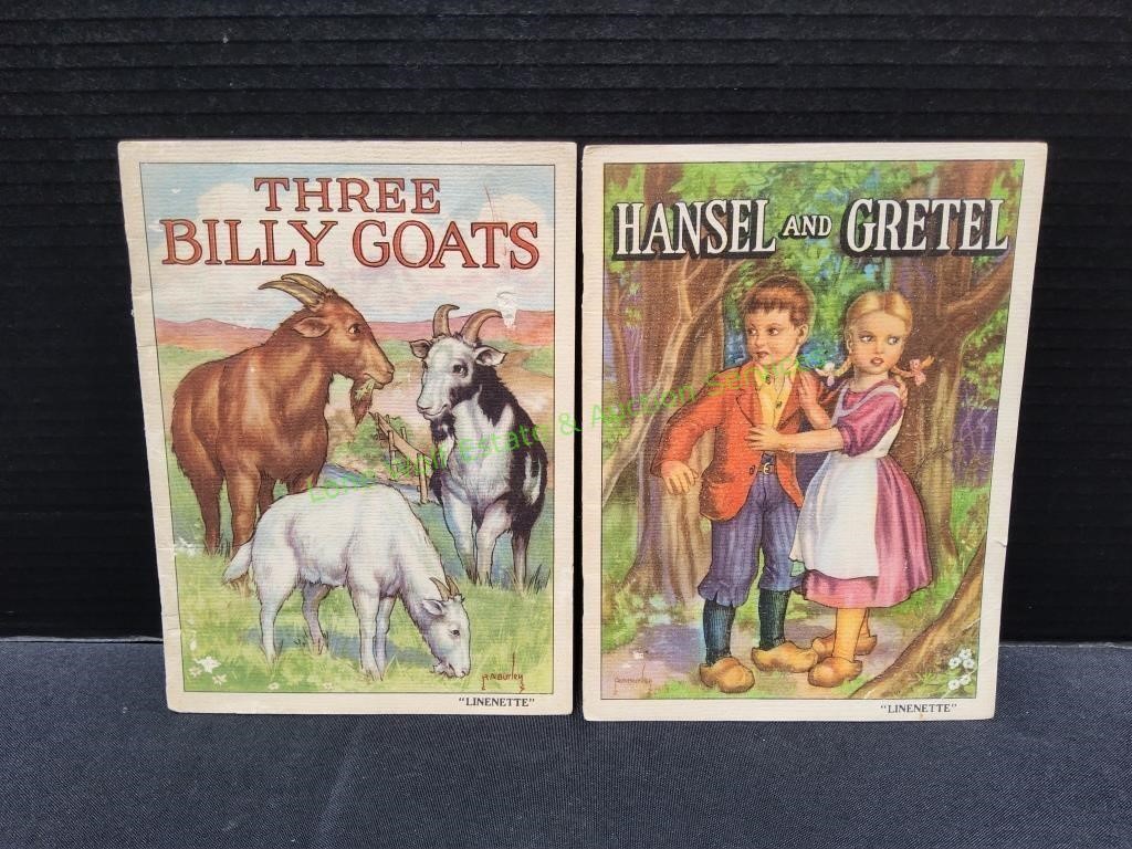(2) Vintage 1939 Linenette Books