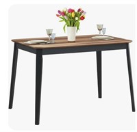 dining table with solid wood legs